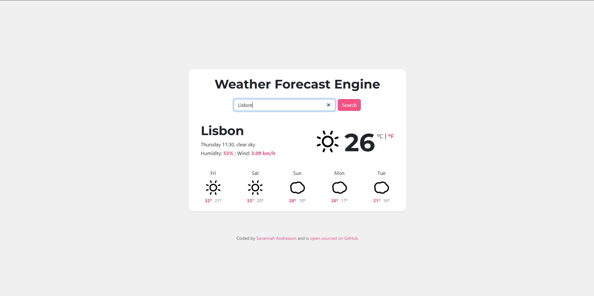 Weather Forecast Engine